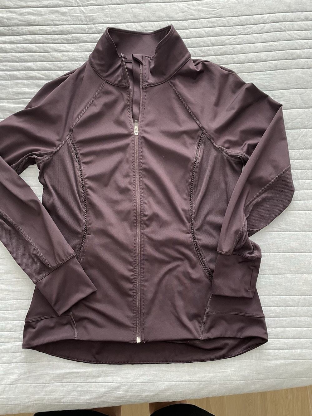 Tangerine Women's Full Zip Athletic Jacket Purple Large D1